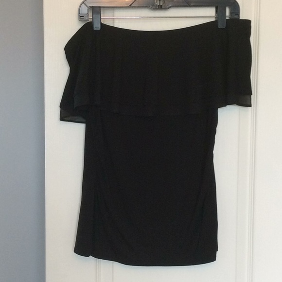 NEW black off-the-shoulder blouse - Picture 1 of 2